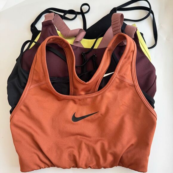 Nike Other - Sports Bra Bundle Nike Lululemon Black Pink Yellow Size Small Adjustable